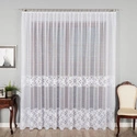 Firanka żakardowa na metry 358700 / kolor biały / kupon 200x300cm