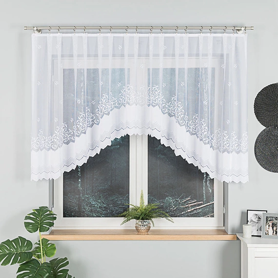 Firanka żakardowa gotowa GENOWEFA / 023419 / 300x120cm