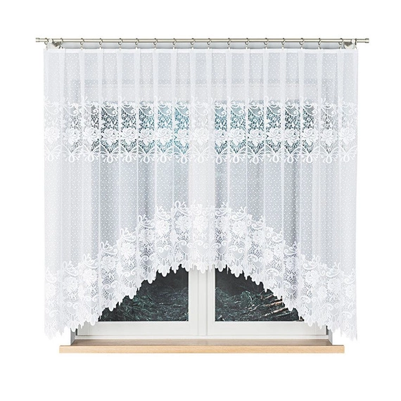 Firanka żakardowa gotowa DEMETRIA / 017480 / ŁUK / 300x160cm