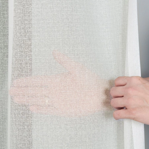 Firanka SABLE z obciążnikiem / kolor kremowy / wysokość 330cm