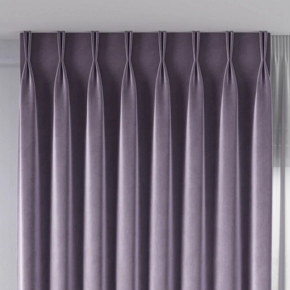 Tkanina zasłonowa na metry VELVET / wysokość 300cm / kolor 033 wrzosowy