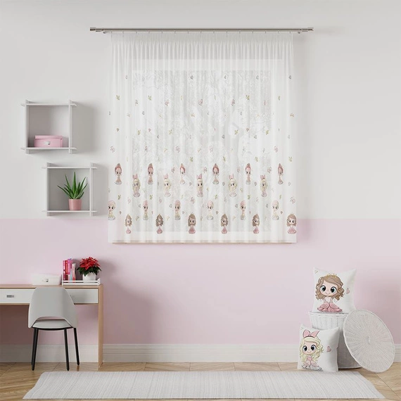 Firanka woalowa na metry Princess / wysokość 157cm