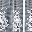Zazdroska żakardowa 344230 / kolor biały / wysokość 50cm