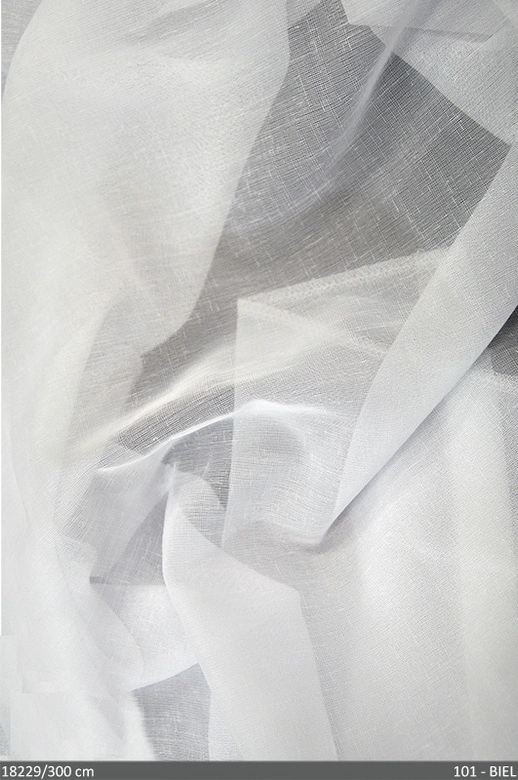 Ekskluzywna etamina 18229 / wys 300cm / kolor biały