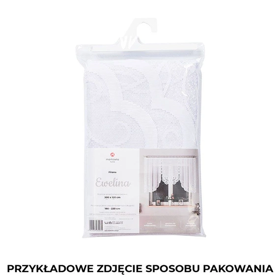 Firanka gotowa żakardowa EWELINA / 300x160cm / kolor biały