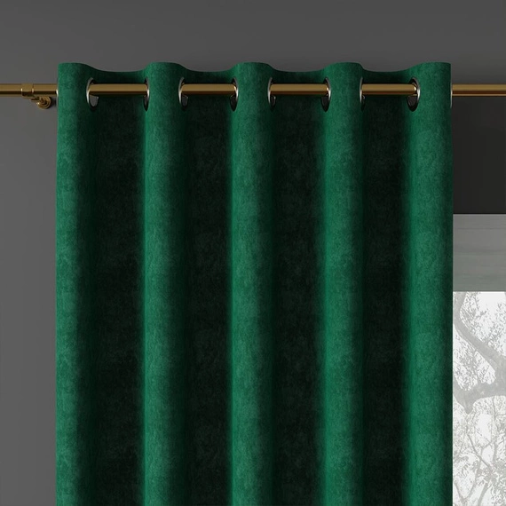 Tkanina zasłonowa MILAS / wys 290cm / kolor 788 (szmaragdowy)