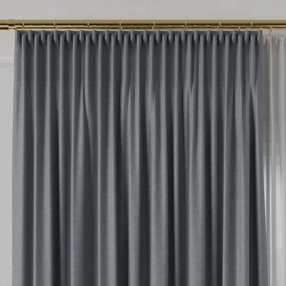 Tkanina zasłonowa na metry Lukrecja / wysokość 310cm / kolor 030 jasnoszary