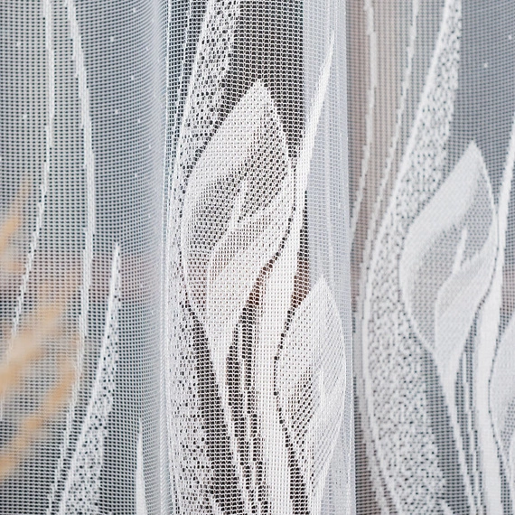 Firanka żakardowa na metry 002599 / kolor biały / wysokość 250cm