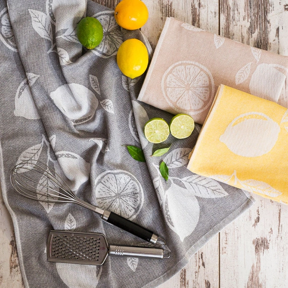 CYTRYNKA Ścierka kuchenna, rozmiar 50x70cm, kolor beżowy 002