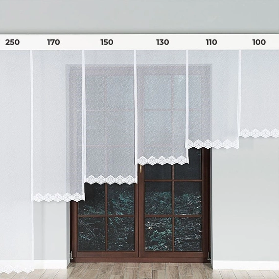 Firanka żakardowa na metry 023405 / kupon 130x150cm