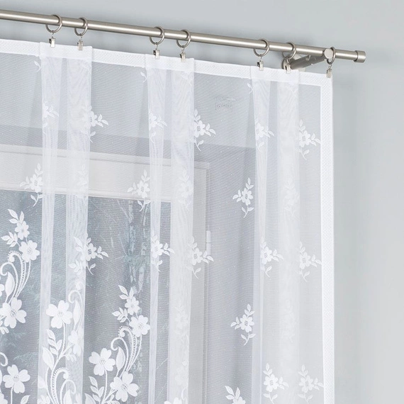 Firanka gotowa żakardowa LUDWIKA / 310x160cm / kolor biały