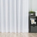 Firanka fantazyjna z pionowymi pasami 001215 / kolor biały / wysokość 300cm