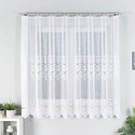 Firanka żakardowa gotowa na tasmie 018495 / kolor biały / 500x175cm