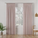 Zasłona gotowa na taśmie Milas / 140x250cm / różowa (444)