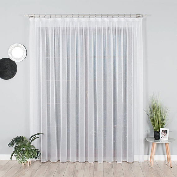 Markizeta gładka z obciążnikiem / kolor biały / wysokość 320cm