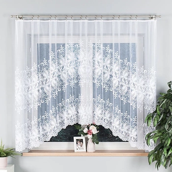 Firanka gotowa żakardowa JOANNA / 330x160cm / kolor biały