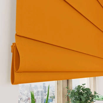 Roleta zaciemniająca NEW BLACKOUT / żółta / szyta na wymiar