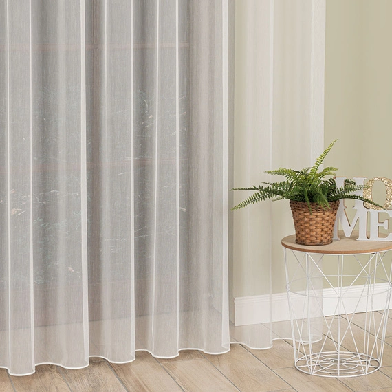 Firanka fantazyjna 951768 / kolor kremowy / kupon 260x320cm