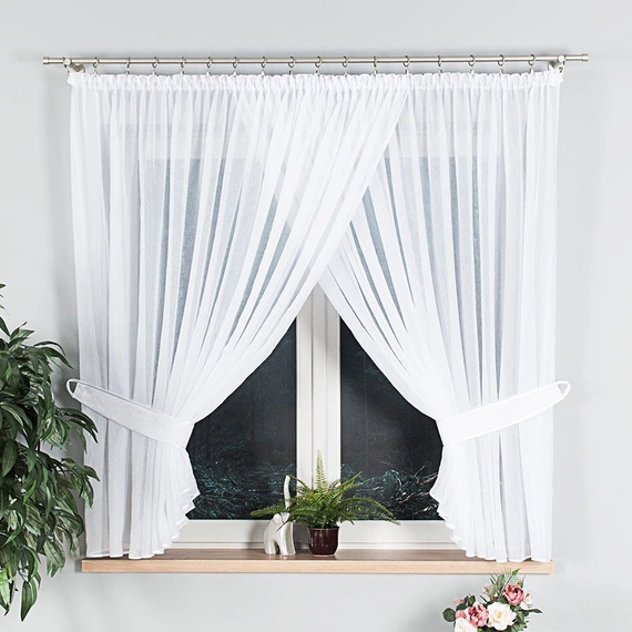 Firanka zakładana FK0154 / woal kreszowany / szyta na wymiar