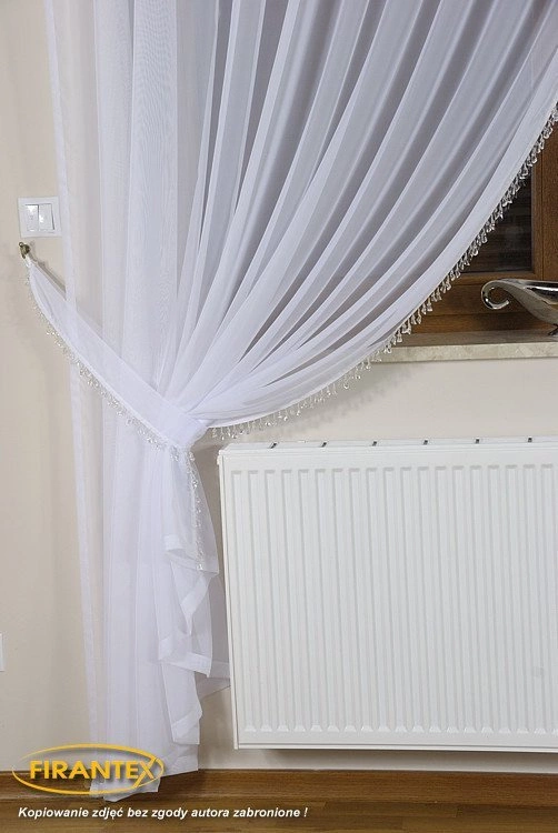 Firanka zakładana FK0154 z kryształkami / szyta na wymiar