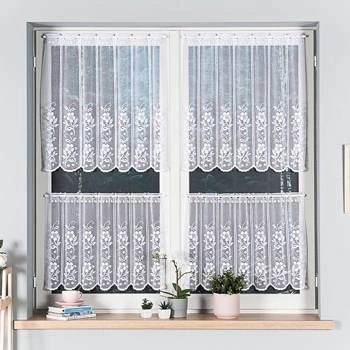 Zazdroska żakardowa 344230 / kolor biały / wysokość 50cm