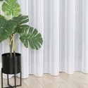 Firanka fantazyjna z pionowymi pasami 001215 / kolor biały / wysokość 300cm