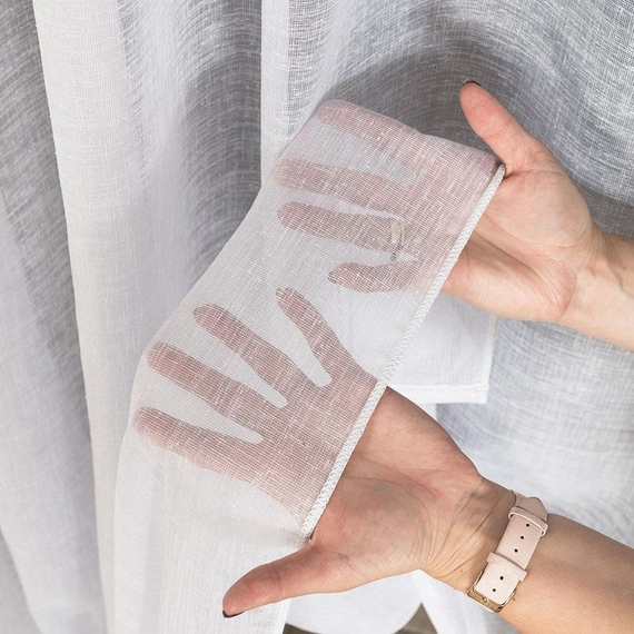 Firanka fantazyjna 000559 / kolor biały z błyskiem / wysokość 330cm