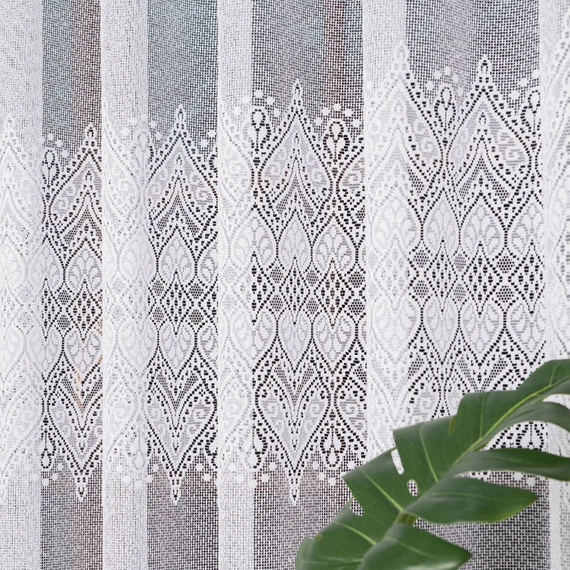 Firanka żakardowa na metry 358690 / kolor biały / wysokość 250cm