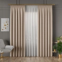 Tkanina zasłonowa IBIZA / wysokość 300cm / kolor 017 beżowy