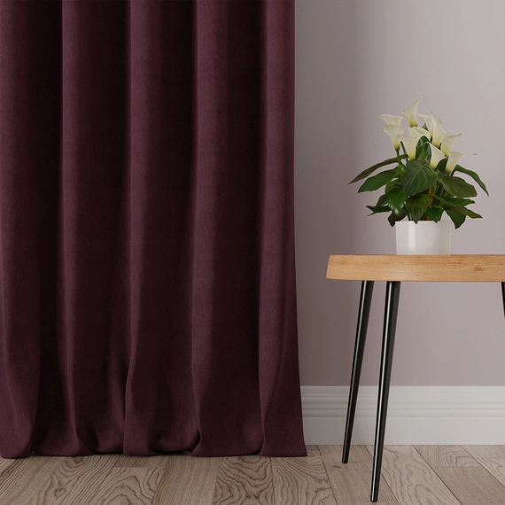 Tkanina zasłonowa MILAS / wysokość 290cm / kolor 030 (bordowy)