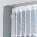 Firanka żakardowa 017480 / kolor biały / kupon 100x100cm