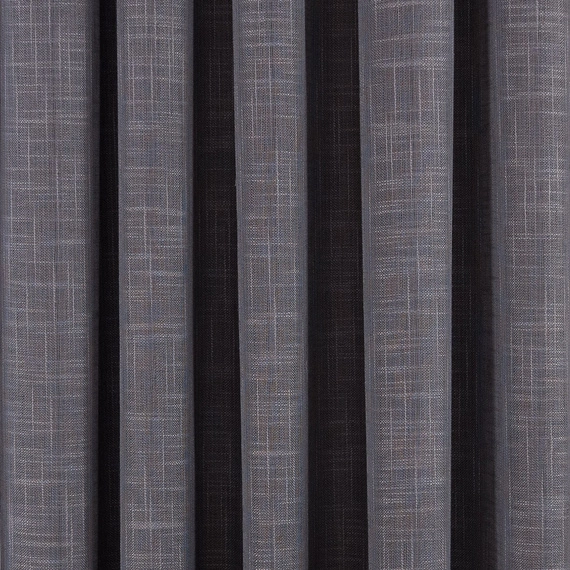 Tkanina zasłonowa a'la LEN - L1037 / wysokość 280cm / kolor szary