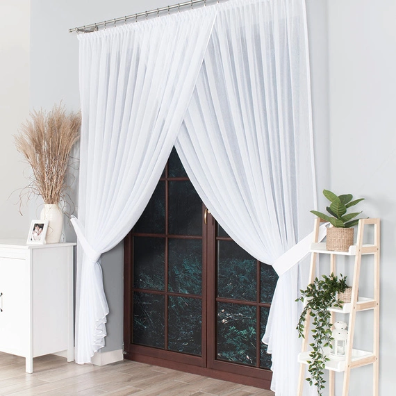 Firanka zakładana FK0154 / woal kreszowany / szyta na wymiar