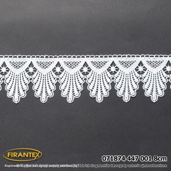 Gipiura 071874/447/001/008000/1 - szer 8cm - biała