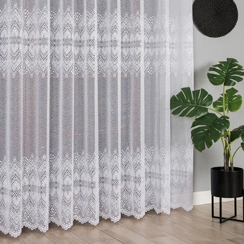 Firanka żakardowa na metry 358690 / kolor biały / kupon 210x270cm