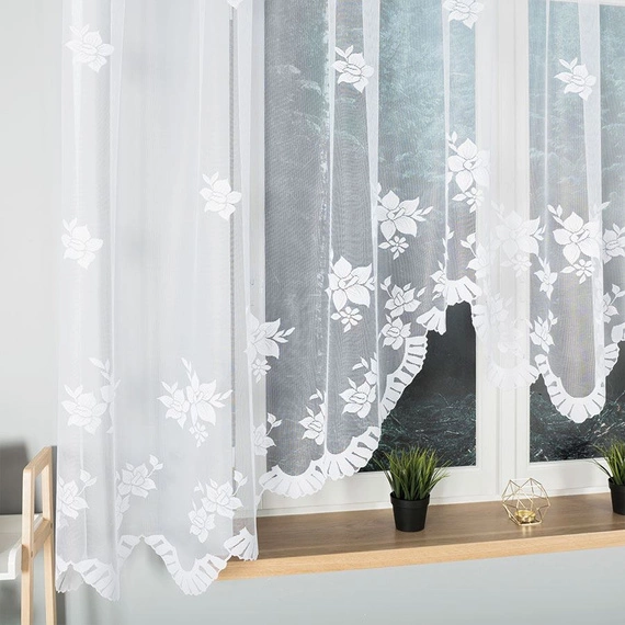 Firanka gotowa żakardowa IRENA / 420x160cm / kolor biały