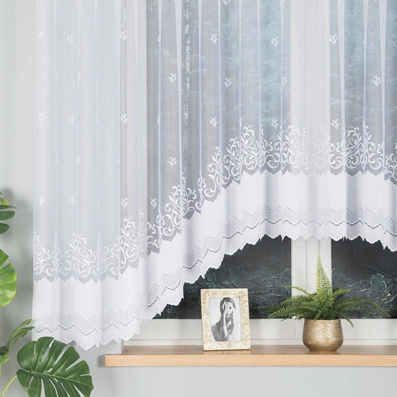 Firanka żakardowa gotowa GENOWEFA / 023419 / 450x160cm