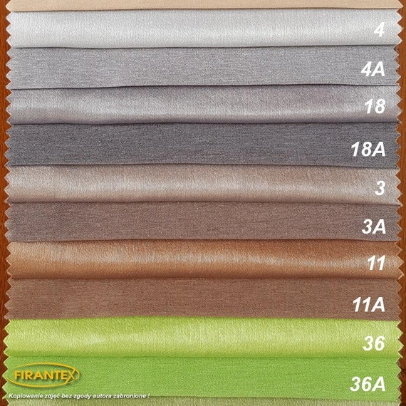 Tkanina zasłonowa MALAGA / szer 140cm / kolor 4A - jasny popiel