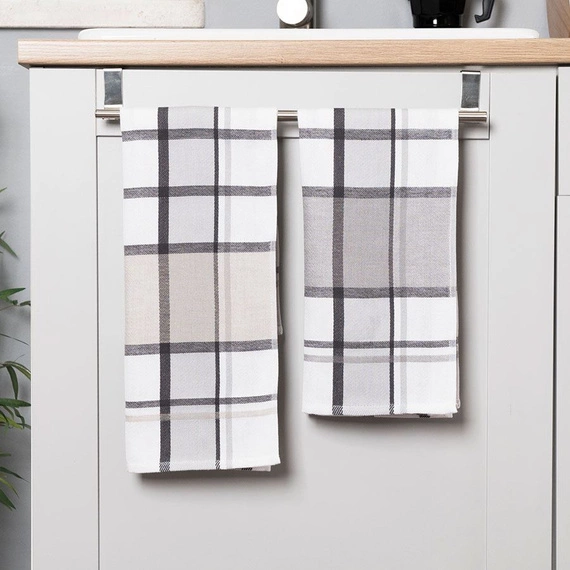 KRATI Ścierka kuchenna, rozmiar 50x70cm, kolor szaro-beżowy 002