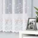 Firanka żakardowa 054160 / kolor biały / wysokość 180cm