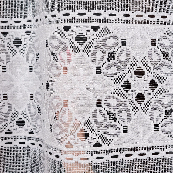 Firanka żakardowa na metry 358700 / kolor biały / kupon 240x300cm