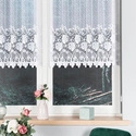 Firanka żakardowa 017480 / kolor biały / kupon 100x100cm