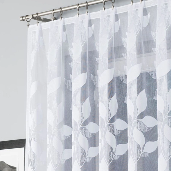 Firanka gotowa żakardowa MARTYNA / 320x160cm / kolor biały