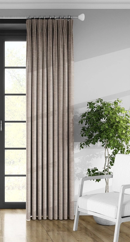 Tkanina zasłonowa z połyskiem M1910 / wysokość 290cm / kolor beżowy (105)