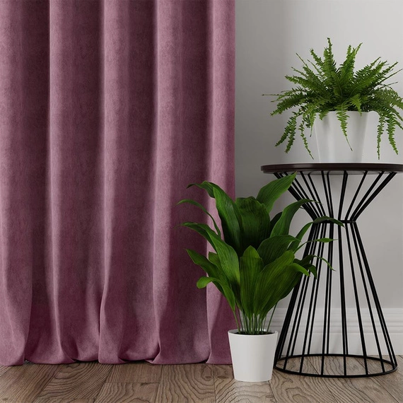 Tkanina zasłonowa MILAS / kolor 026 (wrzosowy) / kupon 100x145cm