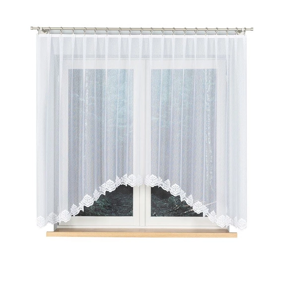 Firanka gotowa żakardowa ŻAKLINA / 300x160cm / kolor biały