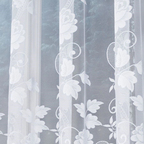 Firanka żakardowa w metrażu 023006 - kupon 160x180cm