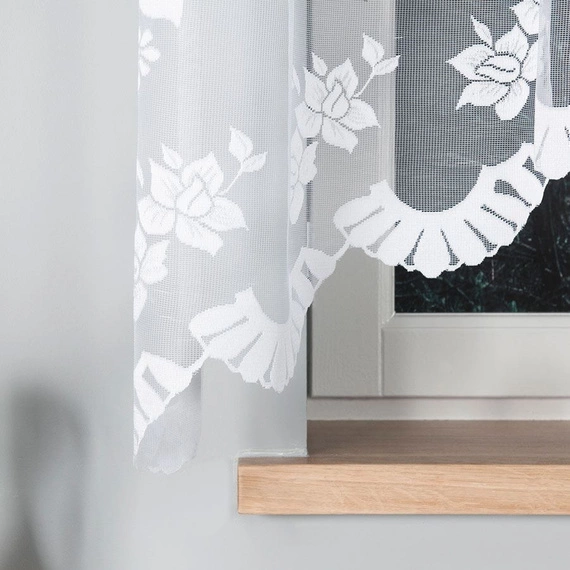 Firanka gotowa żakardowa IRENA / 310x160cm / kolor biały