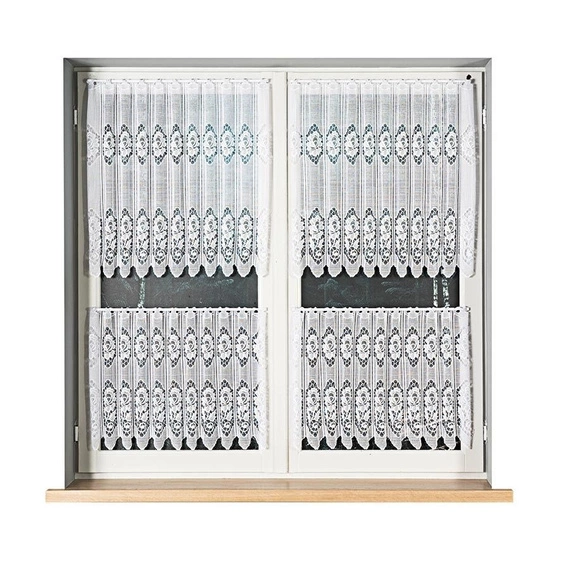 Zazdroska żakardowa 320630 / kolor biały / wysokość 50cm