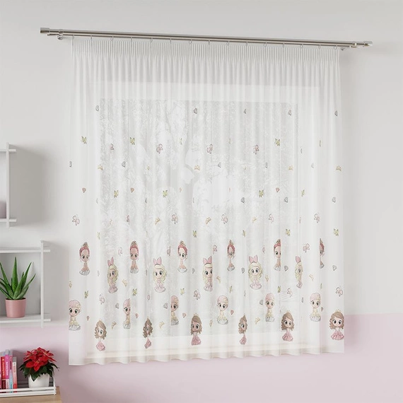 Firanka woalowa na metry Princess / wysokość 157cm